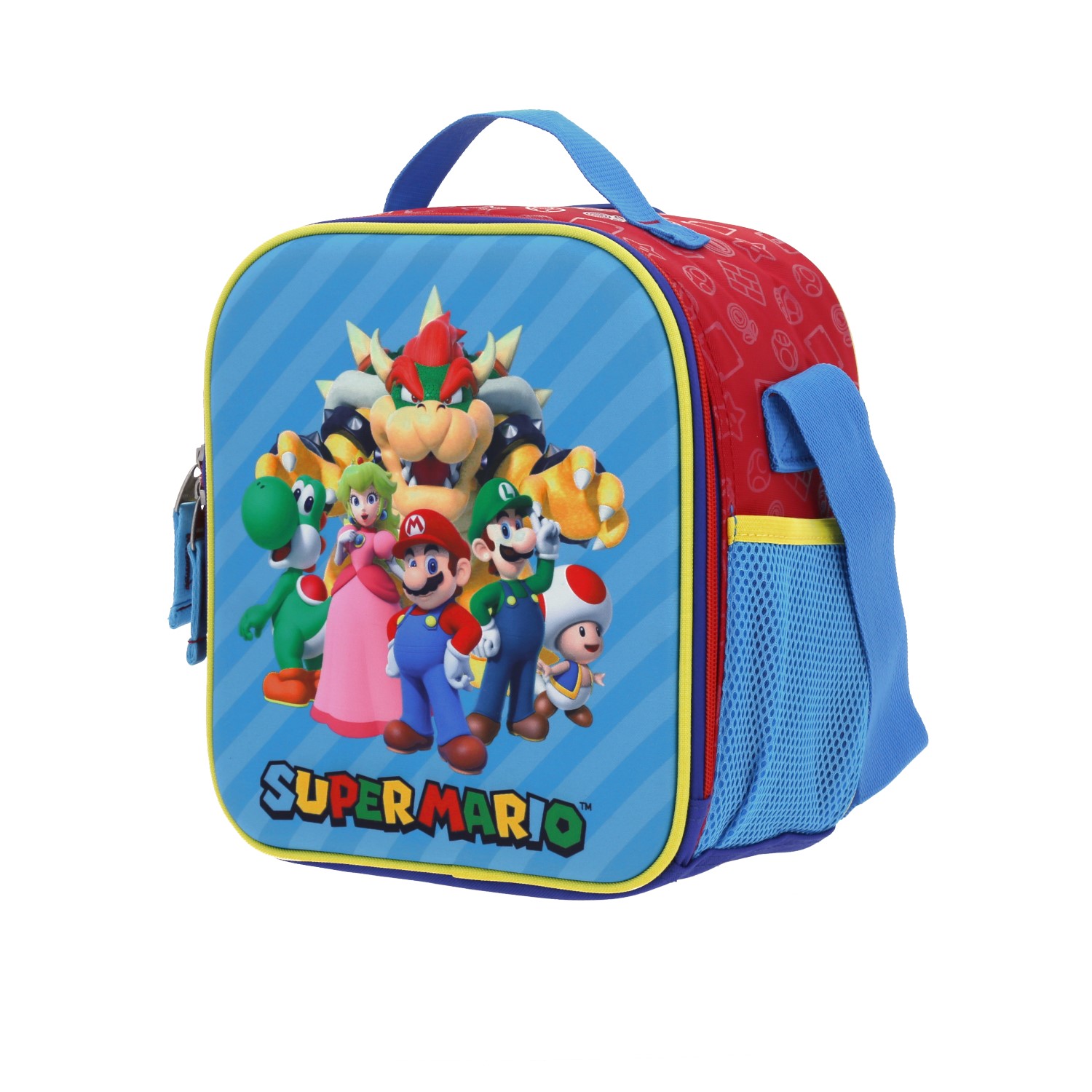 Lonchera Escolar Mario Bros by Chenson Rojo Térmica Divertida para Niños 2