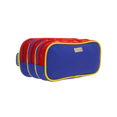 Lapicera escolar para niño Mario Bros by Chenson color rojo con triple compartimento - Modelo MB66370 3