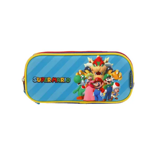 Kit Escolar Mario Bros by Chenson (Mochila con Ruedas + Lapicera) Rojo Infantil - Modelo MB66372 4