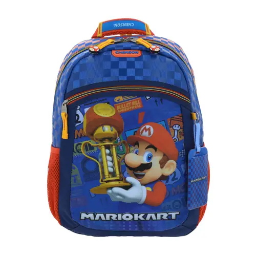 Kit Escolar Mario Bros by Chenson Azul (Mochila + Lonchera + Lapicera) Infantil - Modelo MB66416 1