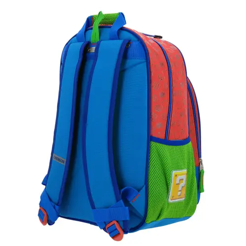 Mochila escolar para niño Mario Bros by Chenson color rojo - Diversión y durabilidad 5