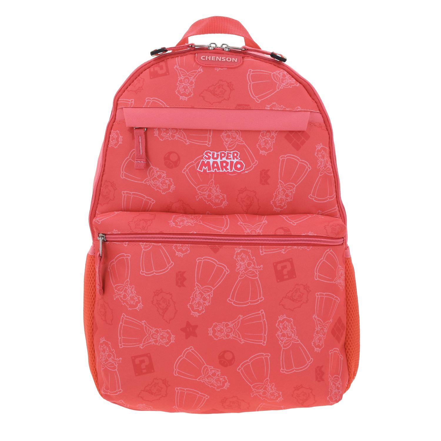 Mochila escolar para niña Mario Bros by Chenson color rosa | Diversión y Durabilidad