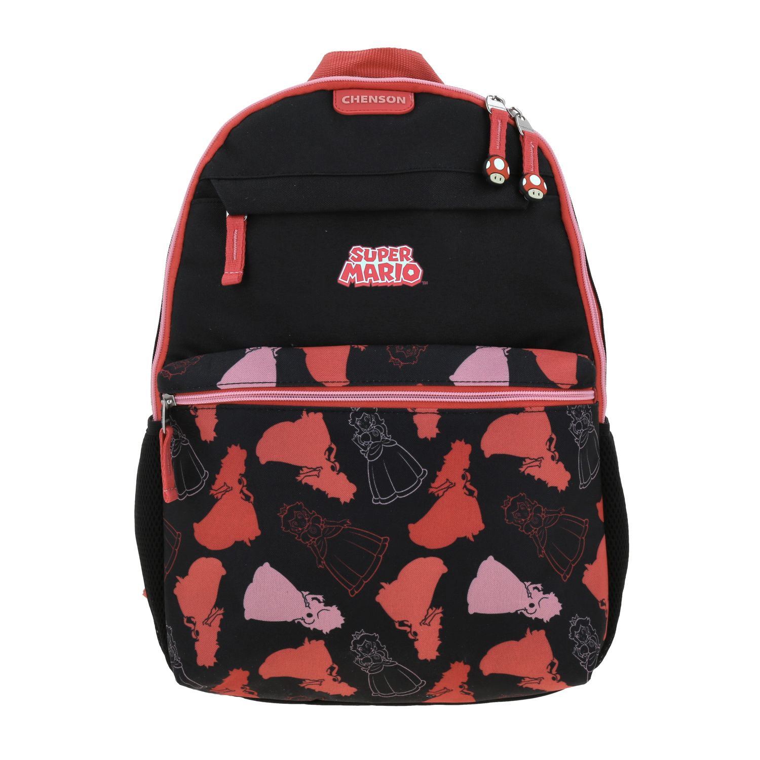 Mochila escolar para niña Mario Bros by Chenson negra - Diversión y durabilidad