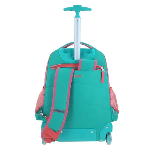 Mochila con Ruedas Mario Bros Rosa para Niña - Diversión y Durabilidad - vista 2