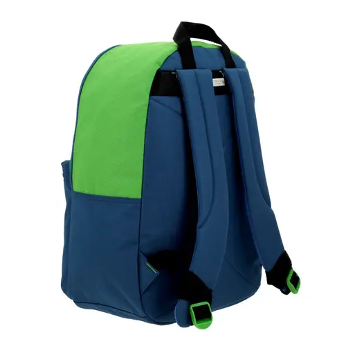 Mochila escolar para niño Mario Bros by Chenson color verde divertida 3
