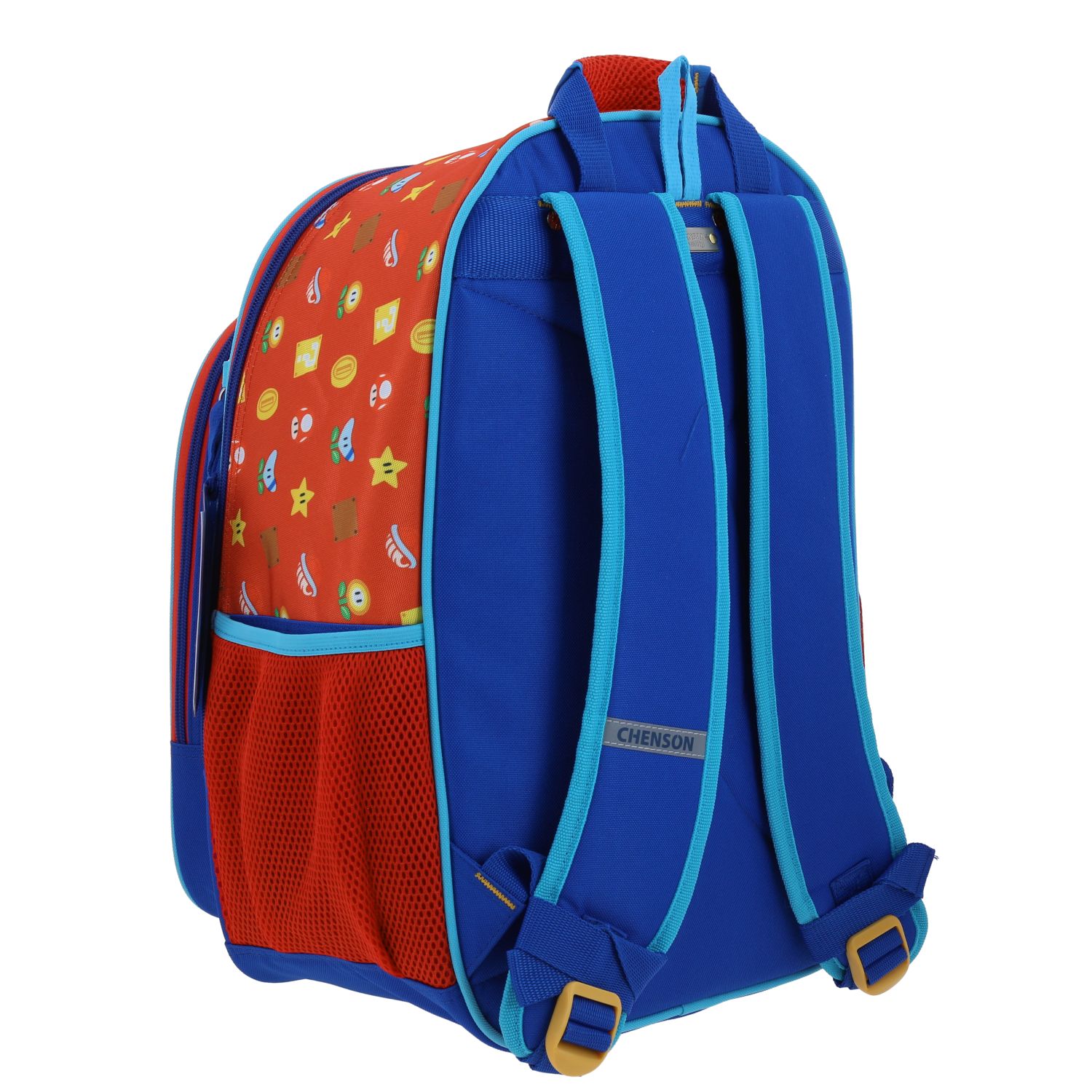 Mochila escolar para niño Mario Bros by Chenson color rojo divertida y segura 3