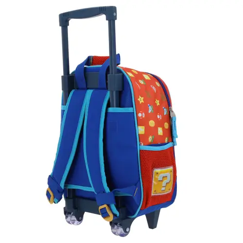 Mochila con Ruedas Mario Bros Rojo para Niño - Modelo MB66577 5