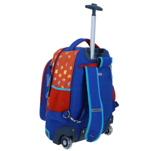 Mochila con Ruedas Mario Bros Rojo para Niño - Modelo MB66578 3