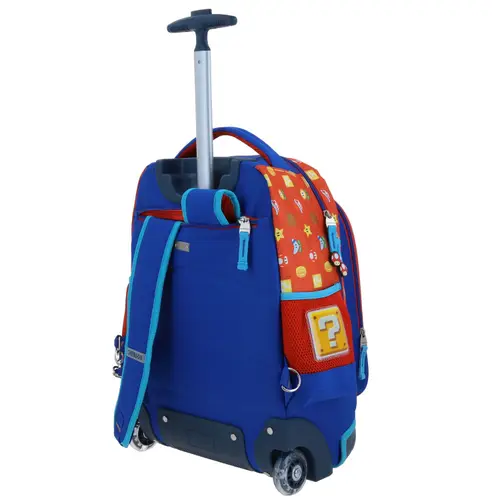 Mochila con Ruedas Mario Bros Rojo para Niño - Modelo MB66578 5