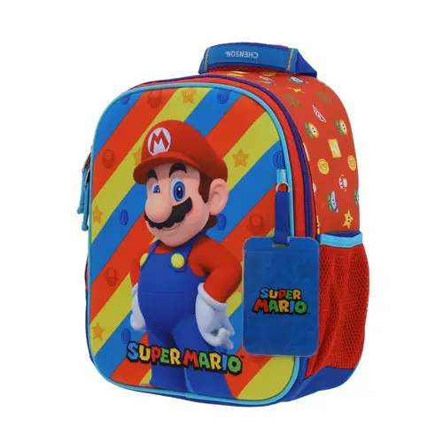 Kit Escolar Mario Bros by Chenson Mochila + Lonchera Rojo Infantil - Modelo MB66579 3
