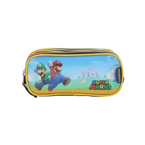 Kit Escolar Mario Bros by Chenson Mochila + Lapicera Azul Infantil - Modelo MB66581 4
