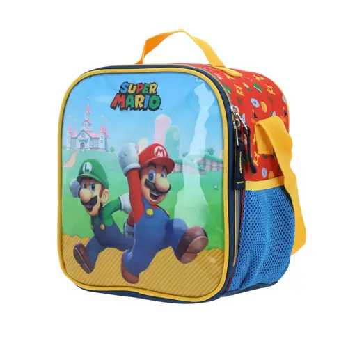 Kit Escolar Mario Bros by Chenson Mochila + Lonchera Azul Infantil - Modelo MB66581 - vista 2