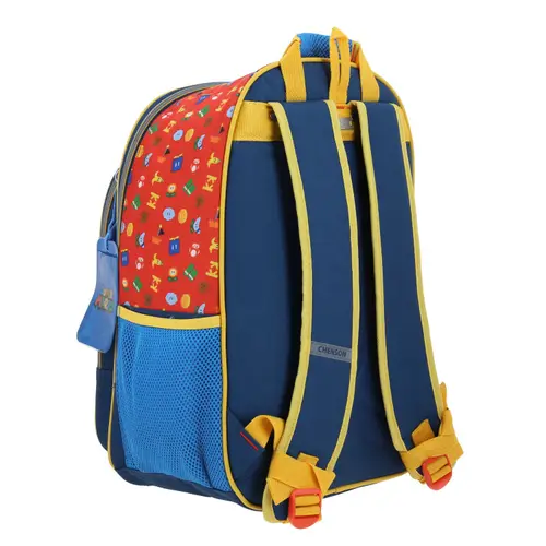 Mochila escolar para niño Mario Bros by Chenson azul con amplio compartimento - Modelo MB66581 3
