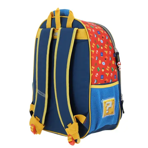 Mochila escolar para niño Mario Bros by Chenson azul con amplio compartimento - Modelo MB66581 5
