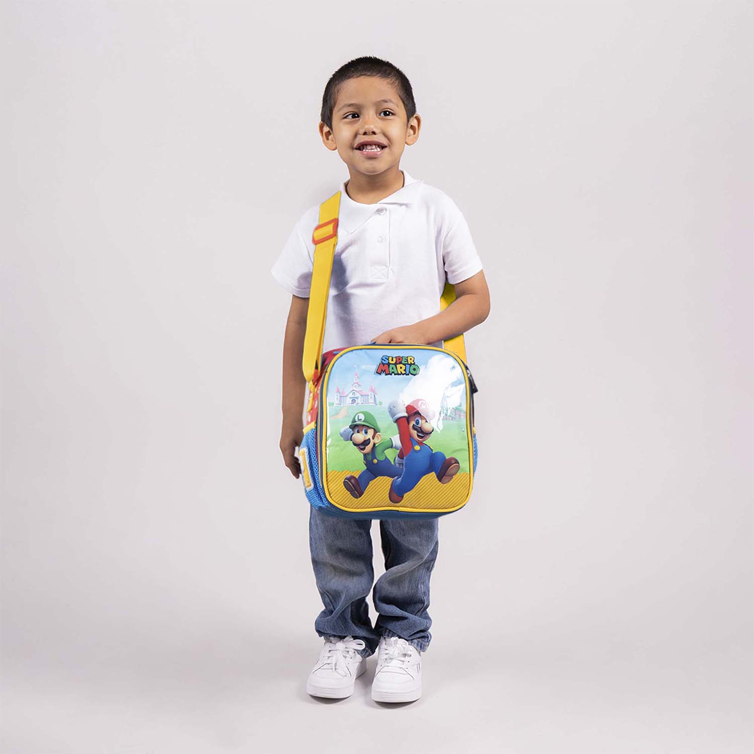 Lonchera escolar térmica Mario Bros by Chenson azul para niño - Divertida y durable - vista 2
