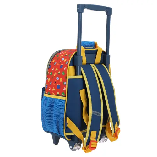 Mochila con Ruedas Mario Bros Azul para Niño - Modelo MB66585 3