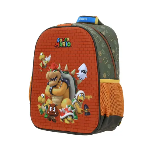 Kit Escolar Mario Bros by Chenson (Mochila + Lapicera) Verde Seco Infantil 3