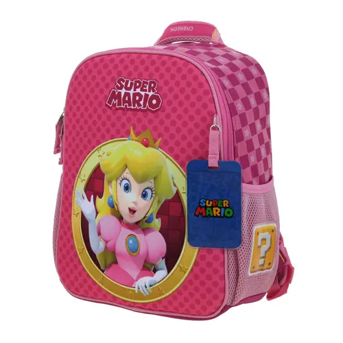 Mochila escolar para niña Mario Bros by Chenson Rosa divertida y duradera - vista 2