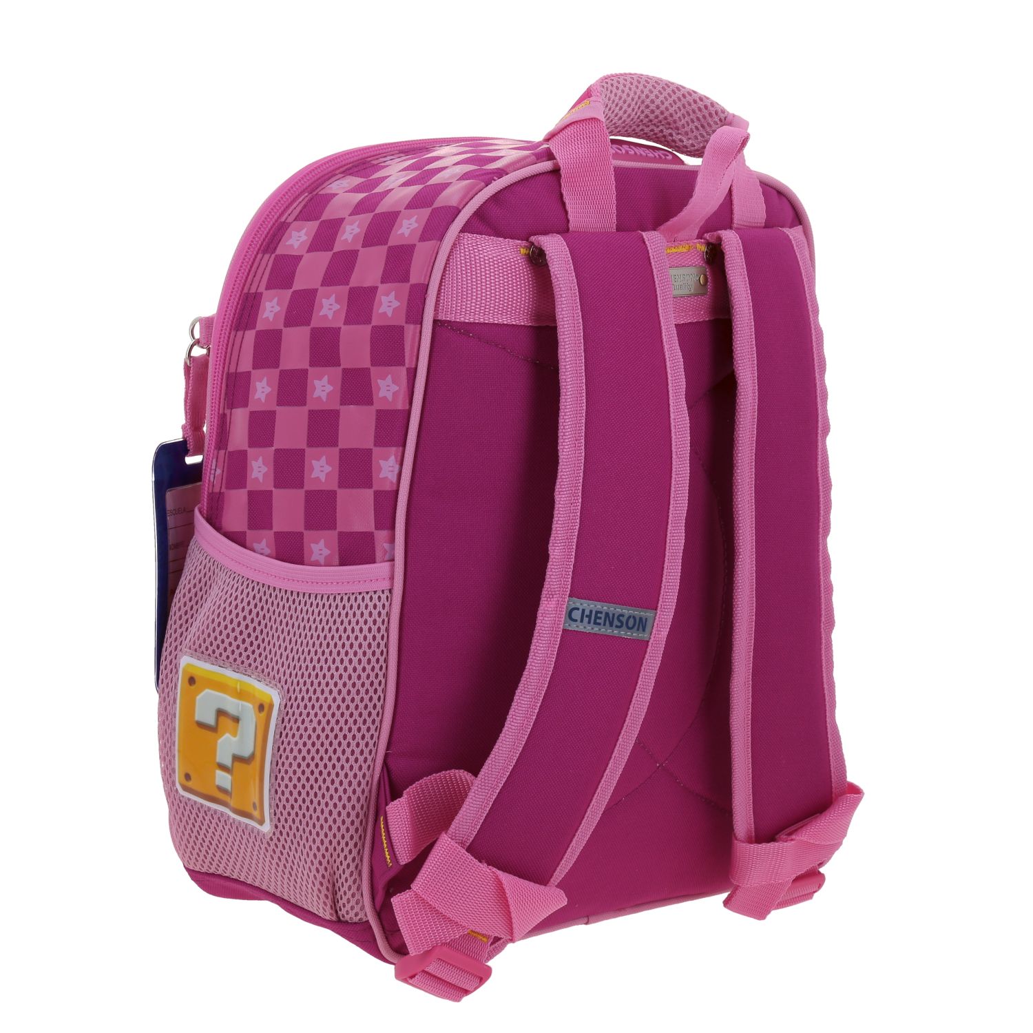 Mochila escolar para niña Mario Bros by Chenson Rosa divertida y duradera 3