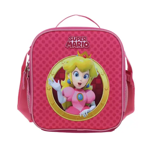 Lonchera escolar térmica Mario Bros by Chenson Rosa para niña