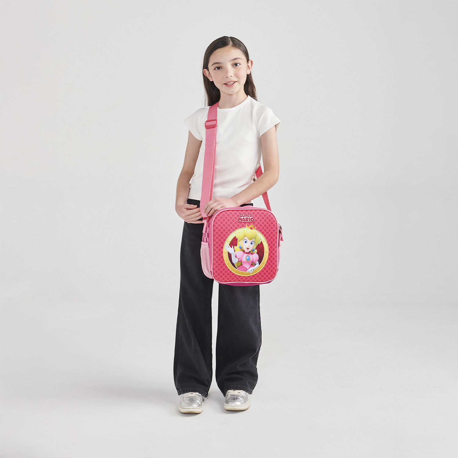 Lonchera escolar térmica Mario Bros by Chenson Rosa para niña - vista 2
