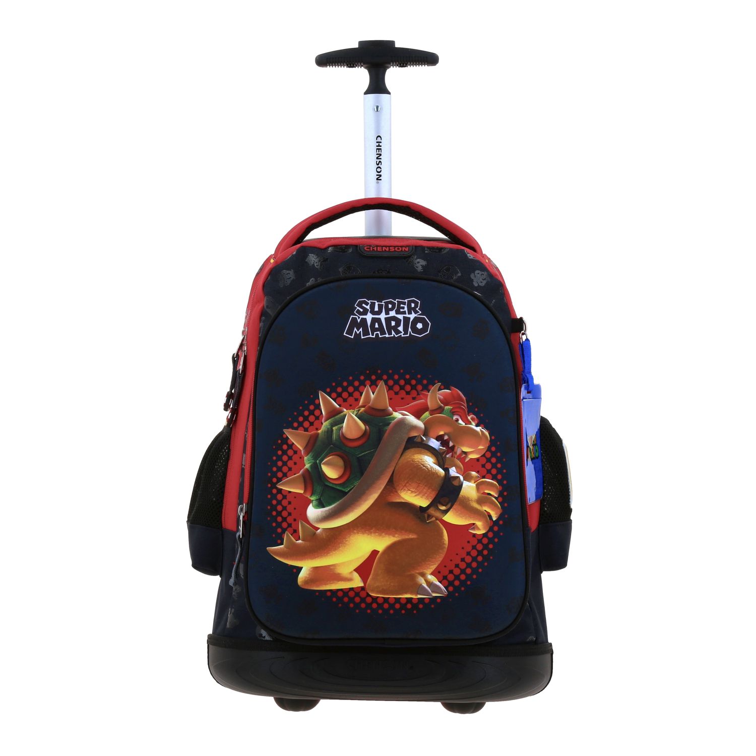 Mochila con Ruedas Mario Bros by Chenson, Negro, Divertida y Duradera
