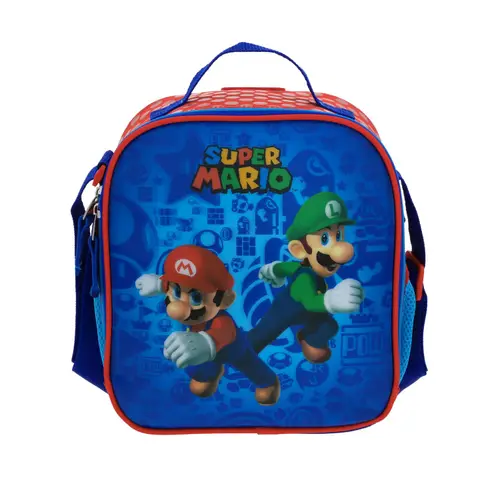 Kit Escolar Mario Bros by Chenson Lonchera + Lapicera Azul 1
