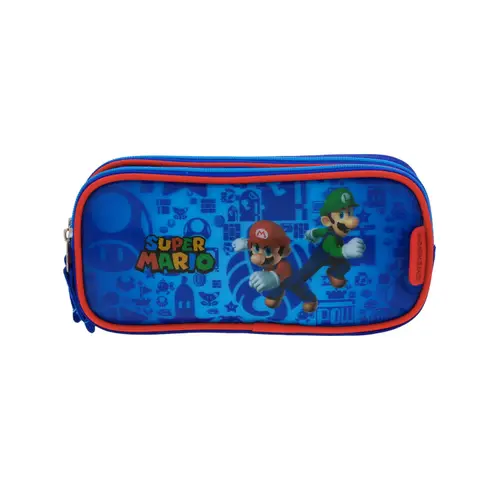 Kit Escolar Mario Bros by Chenson Lonchera + Lapicera Azul 3