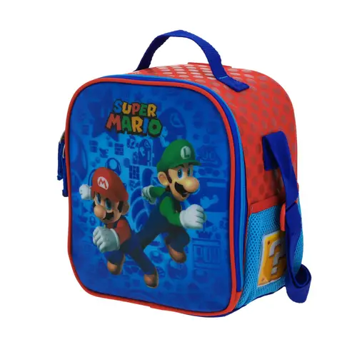 Lonchera escolar térmica Mario Bros by Chenson azul para niño - Modelo MB70308 2