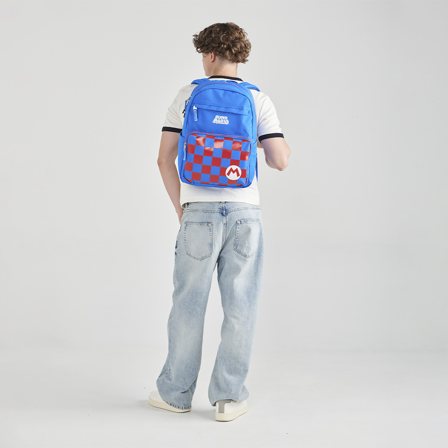 Mochila escolar para niño Mario Bros by Chenson azul con gran durabilidad - vista 2