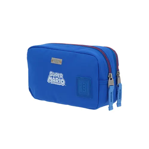 Lapicera escolar para niño Mario Bros by Chenson color azul con doble compartimento - Modelo MB70327 5