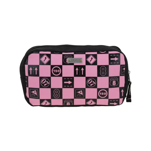 Lapicera escolar para niña Mario Bros by Chenson color negro con doble compartimento - vista 2