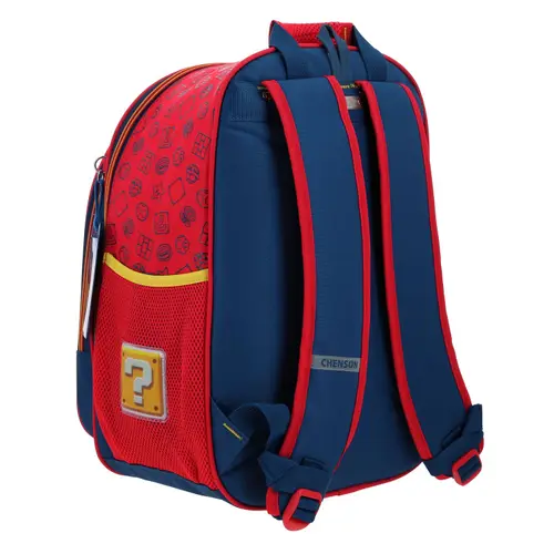 Mochila escolar para niño Mario Bros by Chenson color azul divertida - Modelo MB70374 3