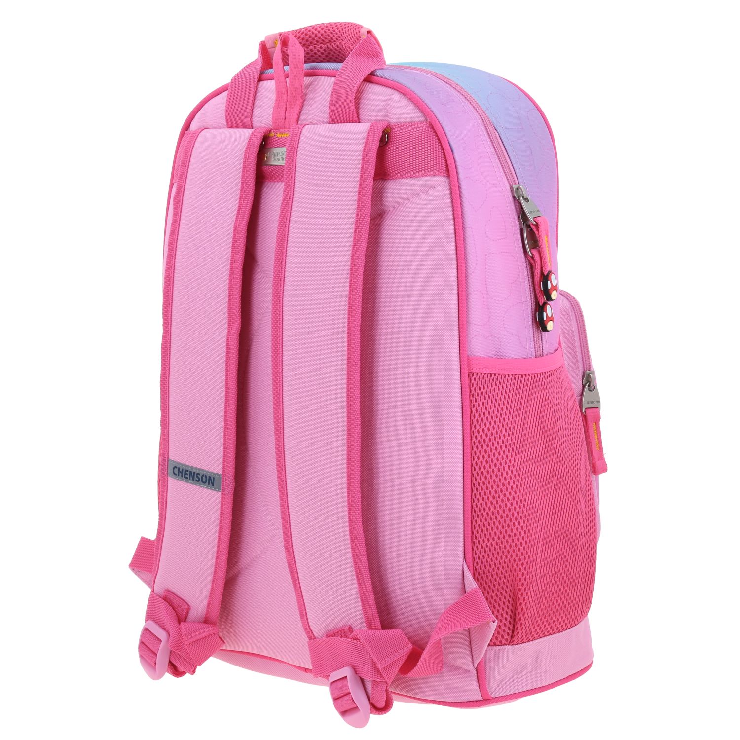 Mochila escolar para niña Mario Bros by Chenson color rosa divertida y segura 5