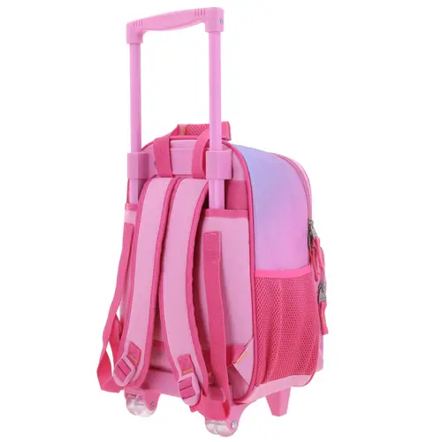 Mochila con Ruedas Mario Bros Rosa para Niña - Divertida y Duradera 5