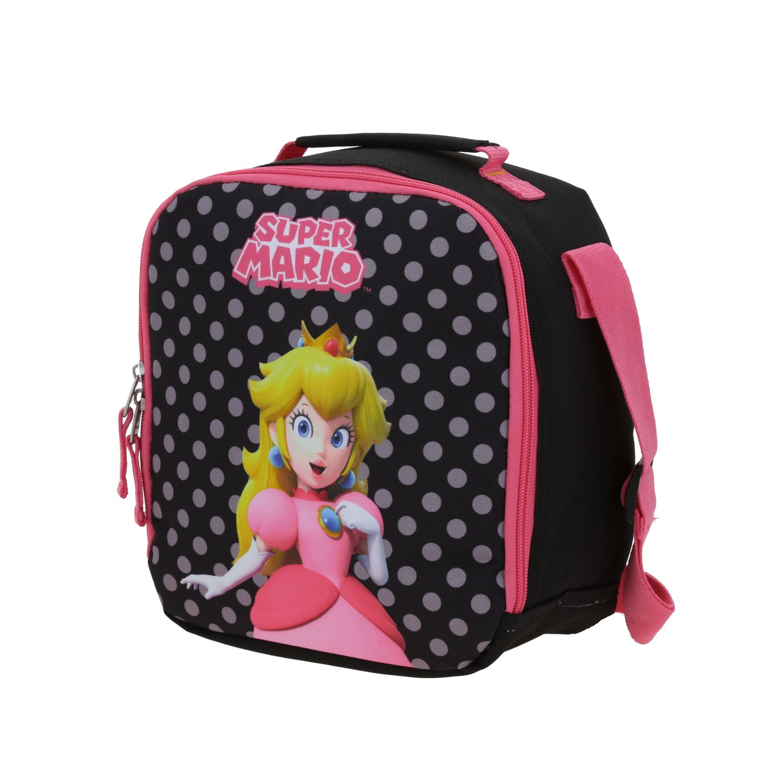 Lonchera Escolar Mario Bros by Chenson Negro Térmica y Divertida 2