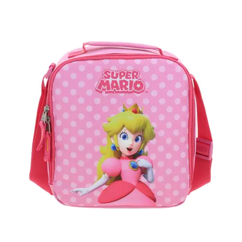 Lonchera escolar térmica Mario Bros by Chenson Rosa para niña