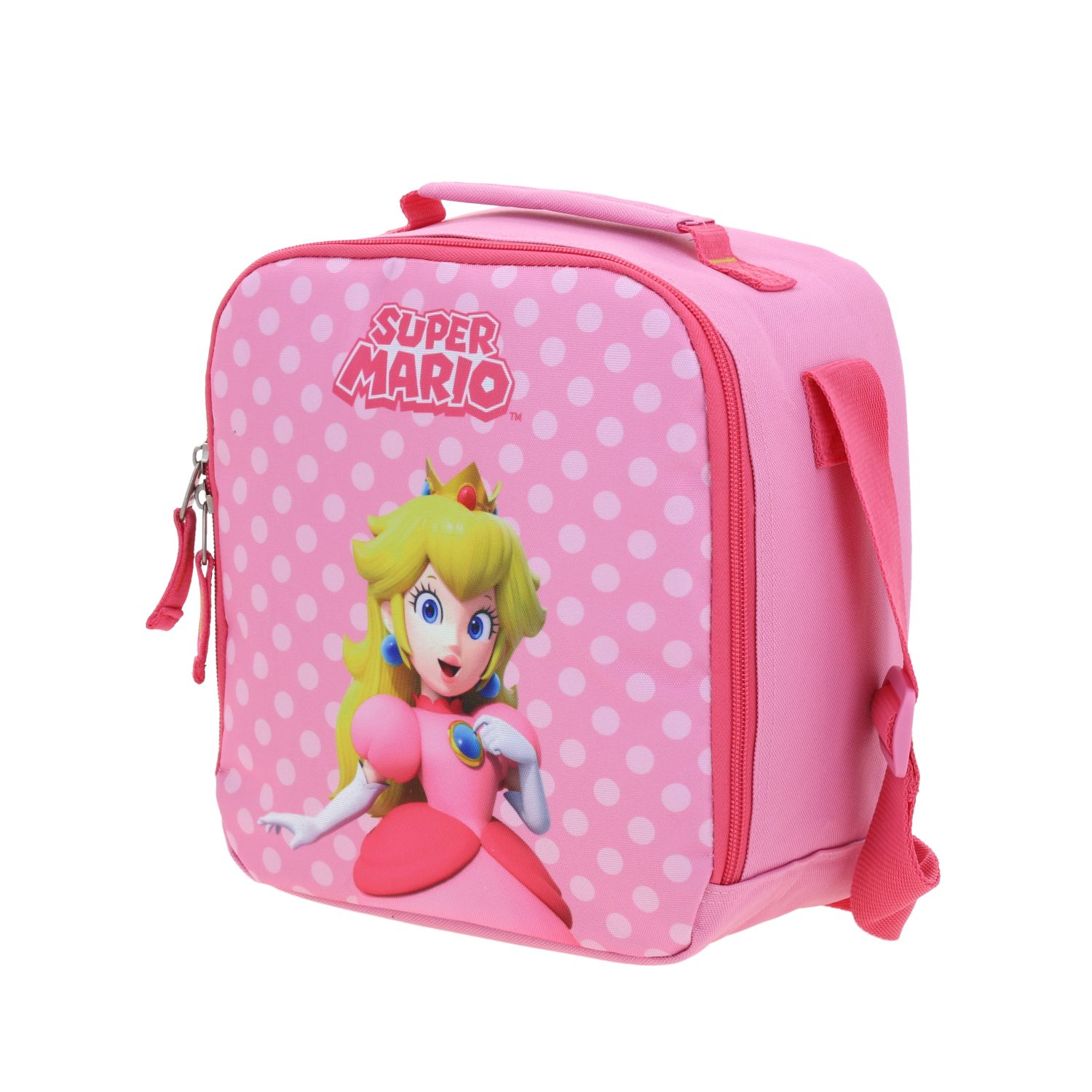 Lonchera escolar térmica Mario Bros by Chenson Rosa para niña 2