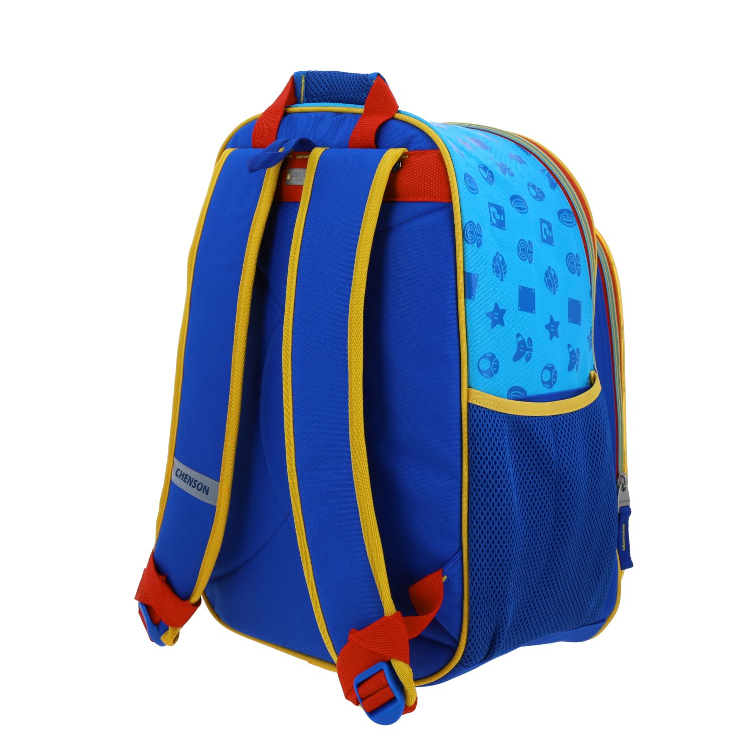 Mochila escolar para niño Mario Bros by Chenson azul con amplio compartimento 5