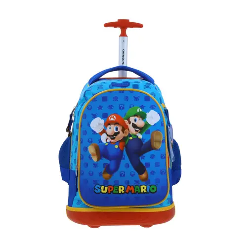 Kit Escolar Mario Bros by Chenson Mochila con Ruedas + Mochila Azul Infantil - Modelo MB70505-9-KB2A 2