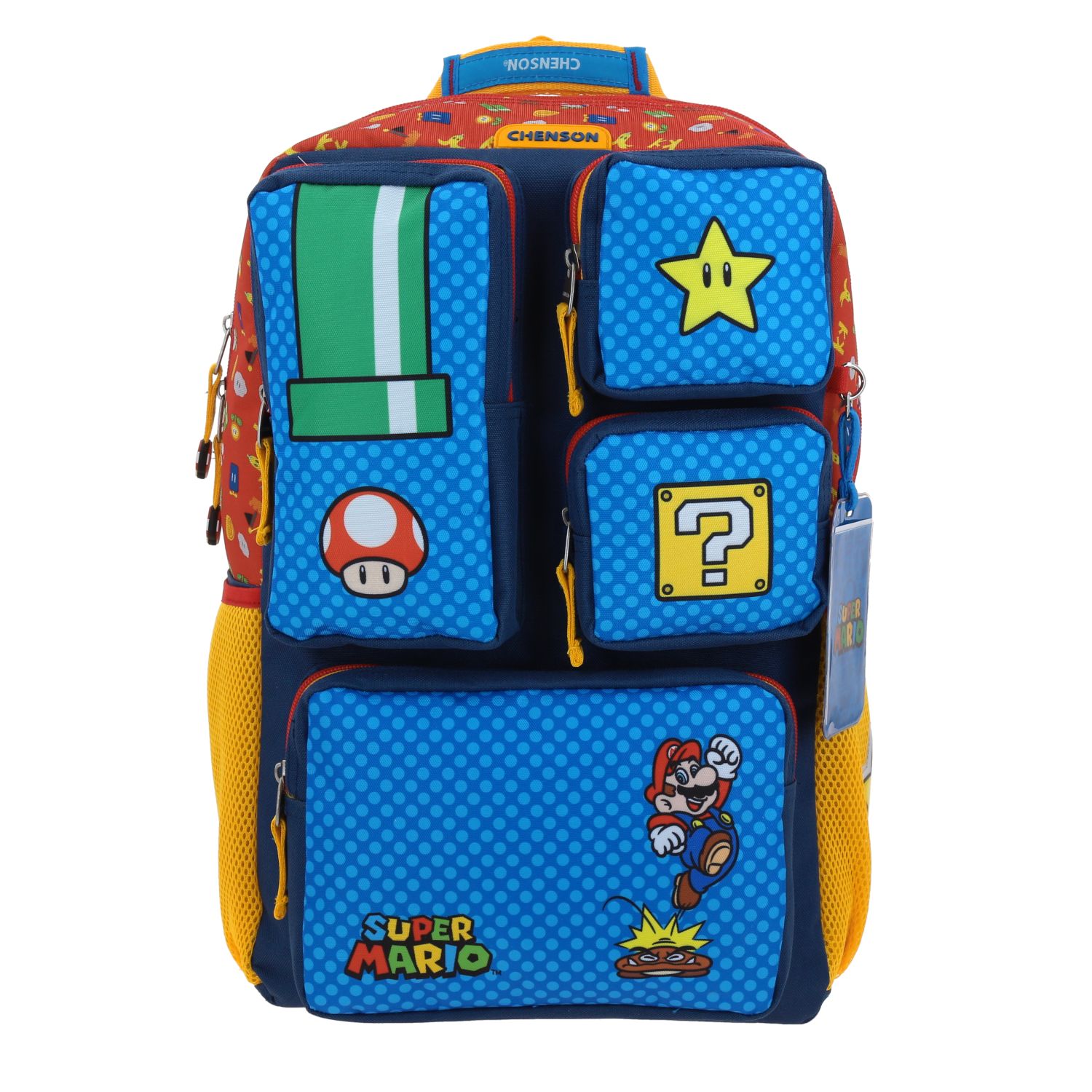 Kit Escolar Mario Bros by Chenson (Mochila + Lonchera + Lapicera) infantil 2