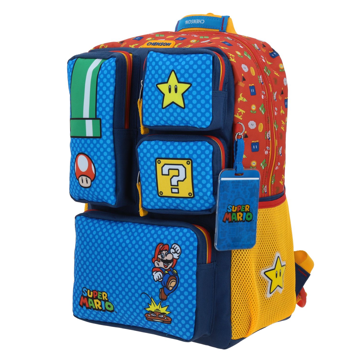Kit Escolar Mario Bros by Chenson (Mochila + Lonchera + Lapicera) infantil 3