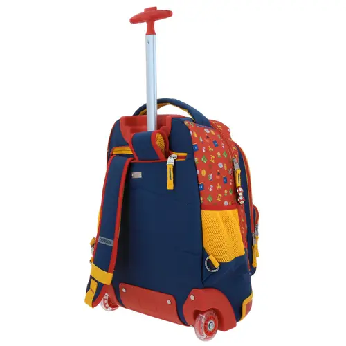 Mochila con Ruedas Mario Bros Azul para Niño - Divertida y Duradera - Modelo MB70511 5