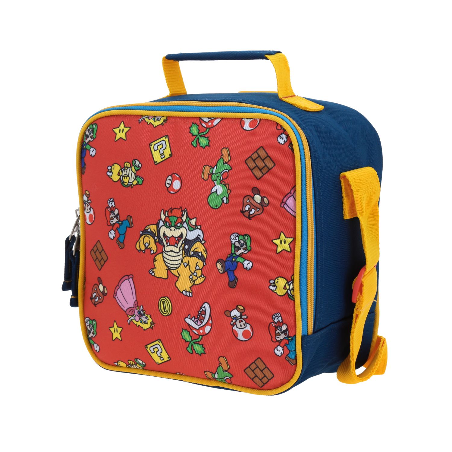 Lonchera escolar Mario Bros by Chenson azul térmica para niños - Duradera y divertida 2