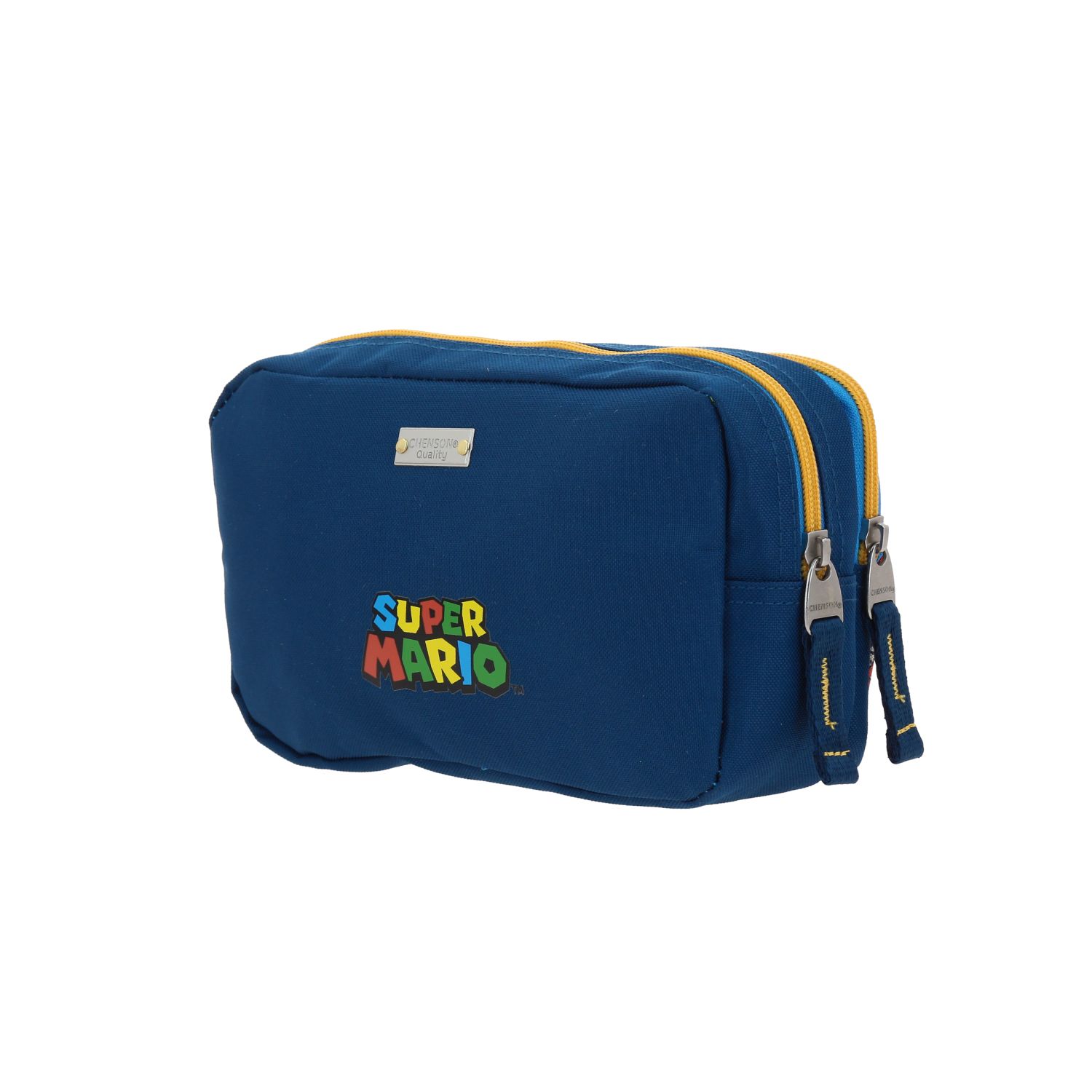 Lapicera escolar Mario Bros by Chenson azul con doble compartimento 5