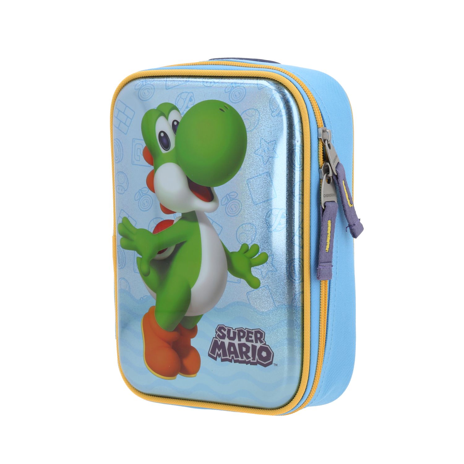 Lapicera escolar para niño Mario Bros by Chenson azul con divertido diseño 2