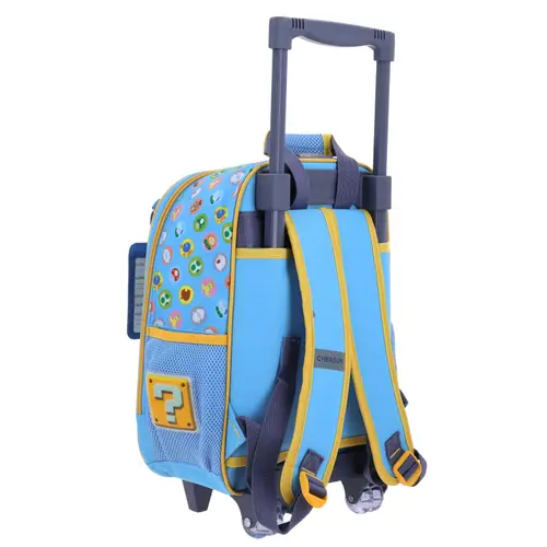 Mochila con Ruedas Mario Bros Azul para Niño - Modelo MB70526 3