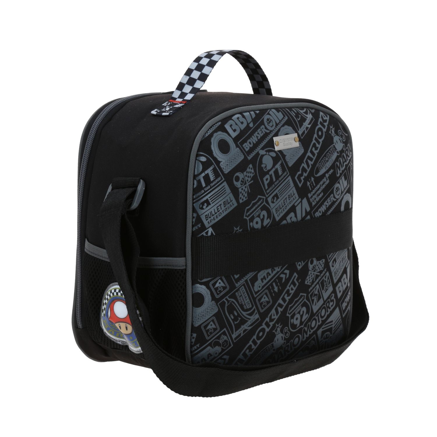 Lonchera Escolar Térmica Mario Bros by Chenson Negra para Niño - Divertida y Duradera 3