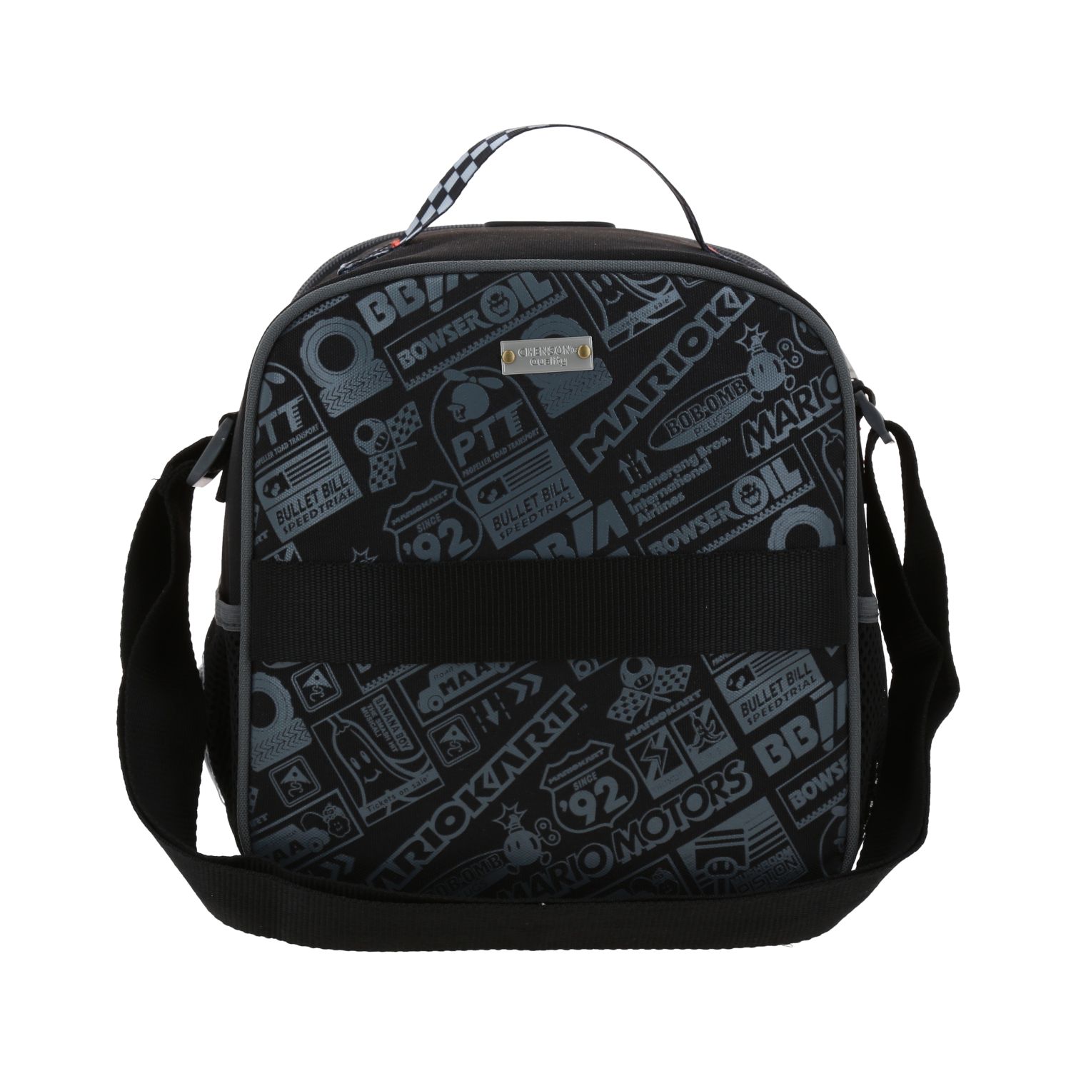 Lonchera Escolar Térmica Mario Bros by Chenson Negra para Niño - Divertida y Duradera 4