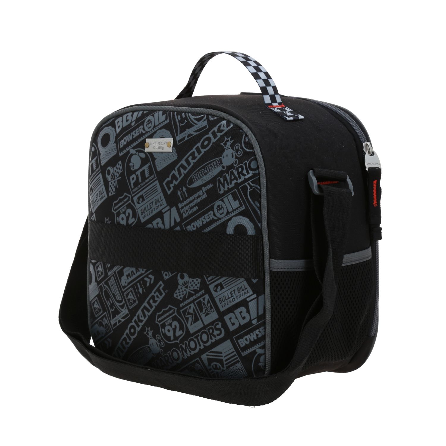 Lonchera Escolar Térmica Mario Bros by Chenson Negra para Niño - Divertida y Duradera 5